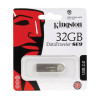 Флеш-диск 32 GB, KINGSTON DataTraveler SE9, USB 2.0, металлический корпус, серебристый, DTSE9H/32GB