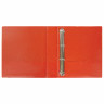 Папка на 4 кольцах с передним прозрачным карманом BRAUBERG, картон/ПВХ, 65 мм, красная, до 400 листов, 223531