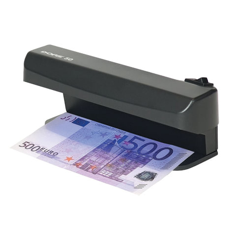 Детектор банкнот DORS 50, просмотровый, УФ-детекция, черный, SYS-033276