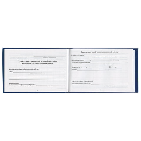 Бланк документа "Зачетная книжка для среднего профессионального образования", 101х138 мм, 129142