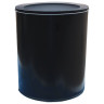 Корзина металлическая для мусора ТИТАН, 16 литров, цельная, черная, оцинкованная сталь, 416