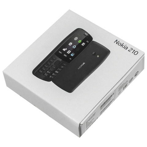 Телефон мобильный NOKIA 210 TA-1139, 2 SIM, 2,4", MicroSD, 0,3 Мп, черный, 16OTRB01A02