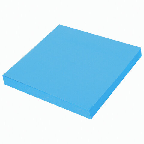 Блок самоклеящийся (стикеры) BRAUBERG НЕОНОВЫЙ 76х76 мм, 90 листов, голубой, 111348