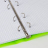 Тетрадь на кольцах А5 (175х220 мм), 120 л., пластиковая обложка, клетка, с фиксирующей резинкой, BRAUBERG, зеленая, 403569