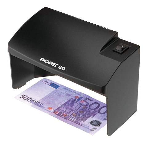 Детектор банкнот DORS 60, просмотровый, УФ-детекция, черный, SYS-033278
