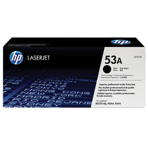 Картридж лазерный HP (Q7553A) LaserJet 2015/2015n/2014, №53А, оригинальный, ресурс 3000 страниц