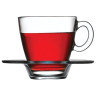 Набор кофейный на 6 персон (6 чашек объемом 72 мл, 6 блюдец), стекло, "Aqua", PASABAHCE, 95756