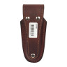 Подарочный чехол для ножей VICTORINOX, кожа, коричневый, на липучке, фиксирующееся лезвие, толщина 4-6 уровней, 4.0538