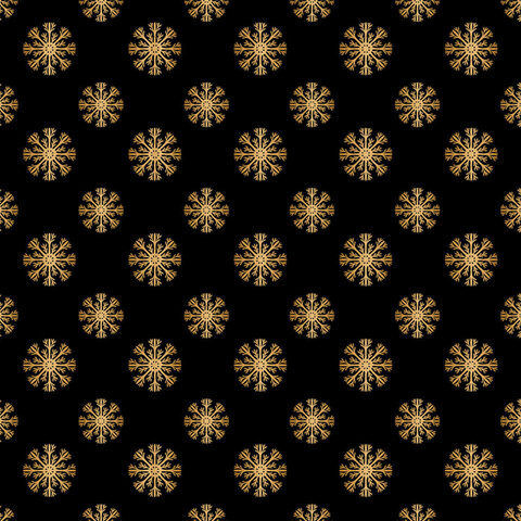Бумага упаковочная новогодняя 70х100 см ЗОЛОТАЯ СКАЗКА "Black&Gold", 5 дизайнов, 70 г/м2, 591584