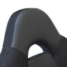 Кресло компьютерное BRABIX "Fusion EX-560", экокожа/ткань, хром, черное, 531581
