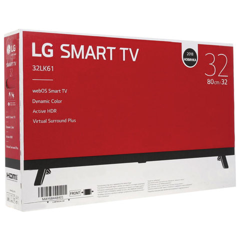 Телевизор LG 32LK6190, 32" (81 см), 1920x1080, Full HD, 16:9, Smart TV, Wi-Fi, серый