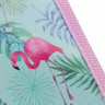 Пенал ЮНЛАНДИЯ, 1 отделение, ламинированный картон, 19х7 см, "Flamingo", 229144