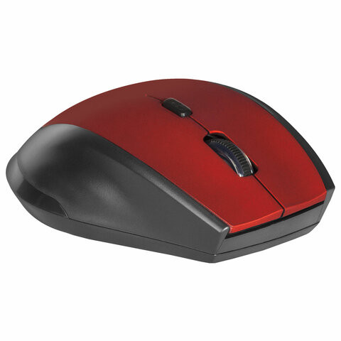 Мышь беспроводная DEFENDER Accura MM-365, USB, 5 кнопок + 1 колесо-кнопка, оптическая, красная, 52367