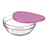 Набор салатников, 2 шт., объем 1500 мл, диаметр 200 мм, пурпурные крышки, стекло, "Chef`s", PASABAHCE, 53573
