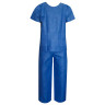Костюм хирургический синий ГЕКСА (рубашка и брюки), размер 52-54, спанбонд 42 г/м2