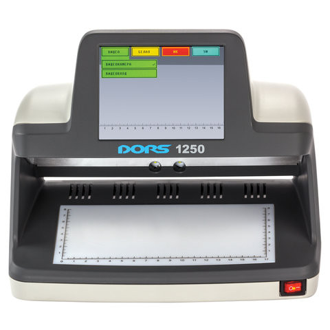 Детектор банкнот DORS 1250, ЖК-дисплей 13 см, просмотровый, ИК-, УФ-детекция спецэлемент "М", FRZ-031814