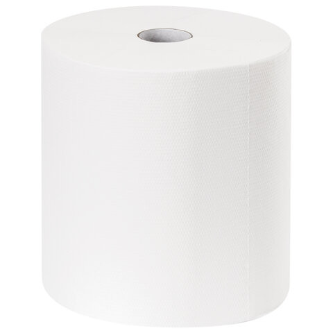 Полотенца бумажные рулонные 150 м, LAIMA (Система H1) PREMIUM, 2-слойные, белые, КОМПЛЕКТ 6 рулонов, 112505
