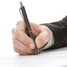 Ручка бизнес-класса шариковая BRAUBERG Bolero, СИНЯЯ, корпус серый с хромированными деталями, линия письма 0,5 мм, 143462
