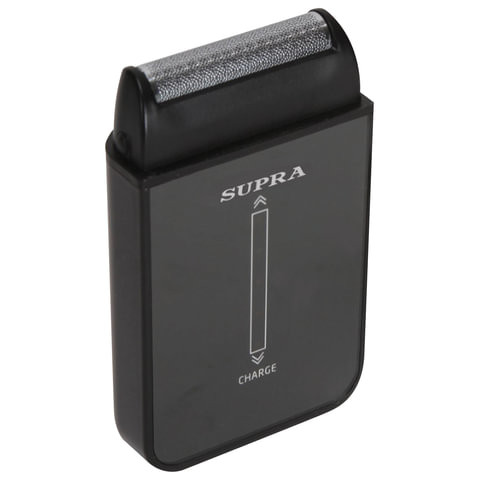 Электробритва сеточная SUPRA RS-300, мощность 3 Вт, тачскрин, аккумулятор, черный, пластик