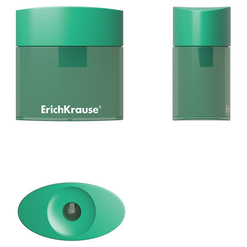 Точилка ERICH KRAUSE "Smart&Sharp", с пластиковым контейнером, 21833