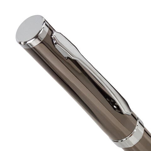 Ручка подарочная шариковая GALANT "PASTOSO", корпус оружейный металл, детали хром, узел 0,7 мм, синяя, 143516