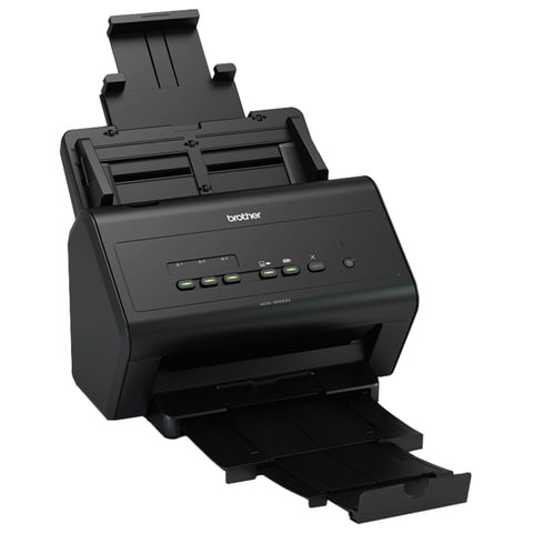 Сканер потоковый BROTHER ADS-3000N, А4, 1200х1200, 50 стр./мин, 5000 стр./день, АПД, сетевая карта (кабель USB в комплекте), ADS3000NUX1