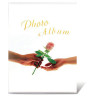Фотоальбом BRAUBERG на 36 фотографий 10х15 см, мягкая обложка, "Любовь", белый с рисунком ассорти, 390653