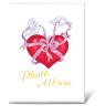 Фотоальбом BRAUBERG на 36 фотографий 10х15 см, мягкая обложка, "Любовь", белый с рисунком ассорти, 390653