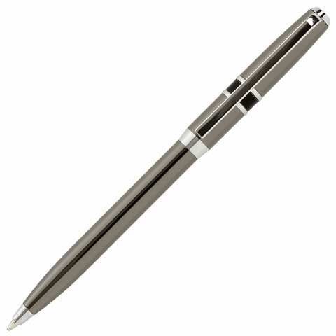 Ручка подарочная шариковая GALANT "SFUMATO", корпус оружейный металл, детали хром, узел 0,7 мм, синяя, 143519
