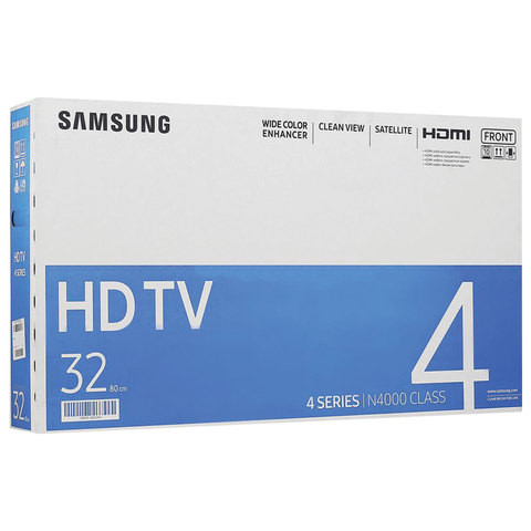 Телевизор SAMSUNG 32N4000, 32" (81 см), 1366x768, HD, 16:9, черный