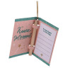 Украшение елочное подвесное "Книга для записи желаний", с карандашом, 7x4,5 см, картон, 86676
