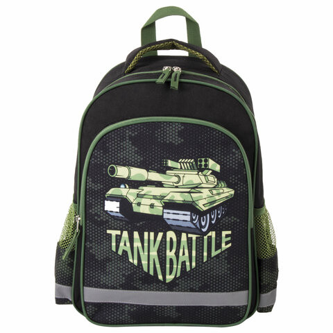 Рюкзак ПИФАГОР "SCHOOL" для начальной школы, "Tank", 38х28х14 см, 229995