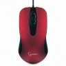 Мышь проводная бесшумная GEMBIRD MOP-400-R, USB, 2 кнопки + 1 колесо-кнопка, красная