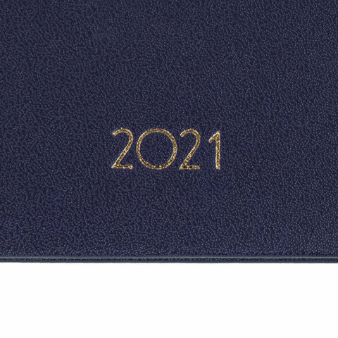 Еженедельник датированный 2021 МАЛЫЙ ФОРМАТ (95х155 мм) А6, BRAUBERG "Select", балакрон, темно-синий,111562