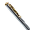 Ручка бизнес-класса шариковая BRAUBERG Maestro, СИНЯЯ, корпус серебристый с золотистым, линия псьма 0,5 мм, 143468