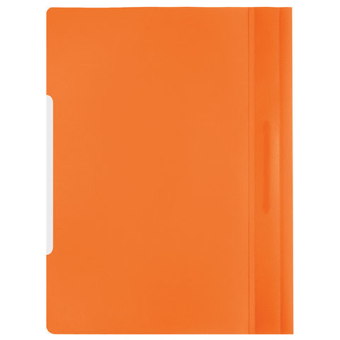 Скоросшиватель пластиковый DURABLE (Германия), А4, 150/180 мкм, оранжевый, 2573-09