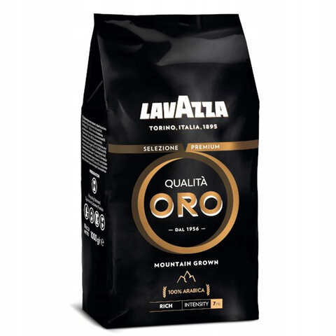 Кофе в зернах LAVAZZA "Qualita Oro MOUNTAIN GROWN", арабика 100%, 1000 г, вакуумная упаковка, 1334