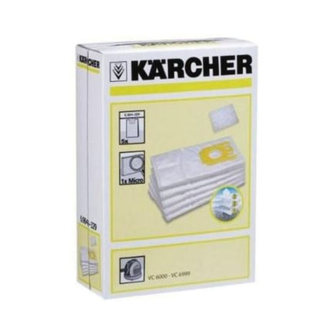 Мешки для сбора пыли KARCHER, комплект 5 шт., из нетканого материала, для пылесосов VC6, 6.904-329.0