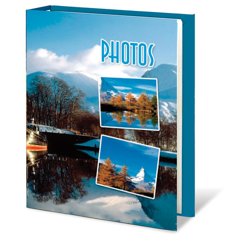 Фотоальбом BRAUBERG на 60 фотографий 10х15 см, твердая обложка, "Природа", ассорти, 390660