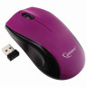Мышь беспроводная GEMBIRD MUSW-320-P, 2 кнопки + 1 колесо-кнопка, фиолетовая