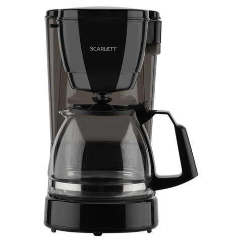Кофеварка капельная SCARLETT SC-CM33018, объем 0,75 л, мощность 600 Вт, подогрев, пластик, черная