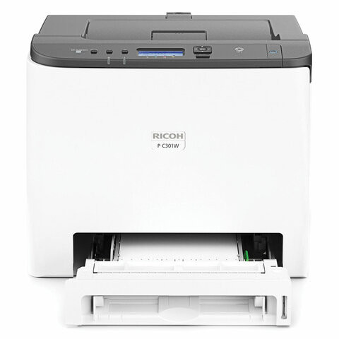 Принтер лазерный ЦВЕТНОЙ RICOH P C301W, А4, 25 стр/мин, ДУПЛЕКС, WiFi, NFC, сетевая карта, 408335