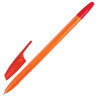 Ручка шариковая BRAUBERG "X-333 Orange", КРАСНАЯ, корпус оранжевый, узел 0,7 мм, линия письма 0,35 мм, 142411
