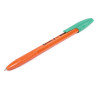 Ручка шариковая BRAUBERG "X-333 Orange", ЗЕЛЕНАЯ, корпус оранжевый, узел 0,7 мм, линия письма 0,35 мм, 142412