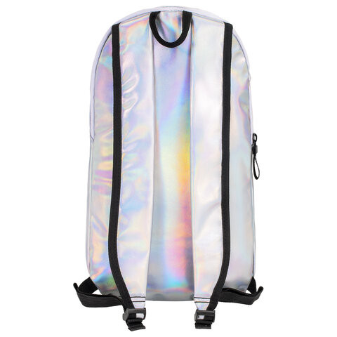 Рюкзак STAFF FASHION AIR компактный, блестящий, ЧИЛ, серебристый, 40х23х11 см, 270300