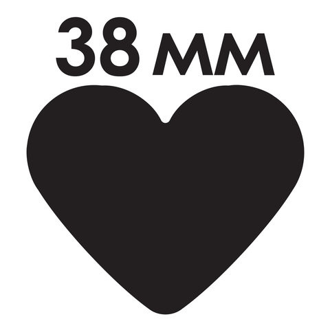 Дырокол фигурный "Сердце", диаметр вырезной фигуры, 38 мм, ОСТРОВ СОКРОВИЩ, 227168