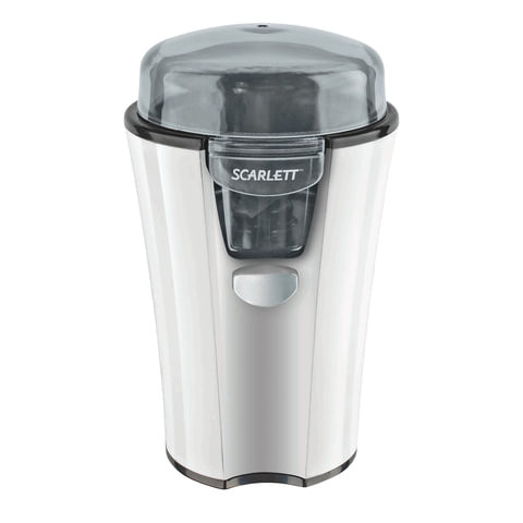 Кофемолка SCARLETT SC-010, мощность 180 Вт, вместимость 40 г, пластик, белая