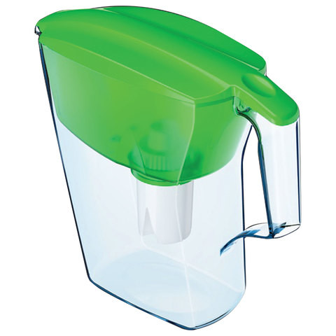 Кувшин-фильтр для очистки воды АКВАФОР "Лайн", 2,8 л, со сменной кассетой, зеленый, И3596