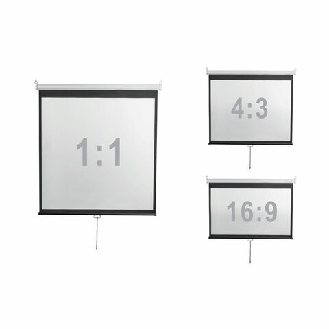 Экран проекционный настенный 112" (206x209 см), электропривод, 1:1, DIGIS OPTIMAL-D, DSOD-1105