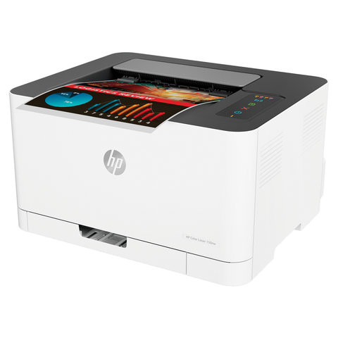 Принтер лазерный ЦВЕТНОЙ HP Color Laser 150nw, А4, 18 стр/мин, 20000 стр/мес, Wi-Fi, сетевая карта, 4ZB95A